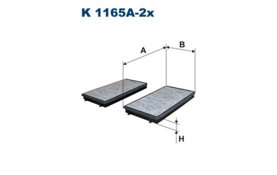 Interior filter K 1165A-2x Filtron
