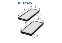 Interior filter K 1203-2x Filtron