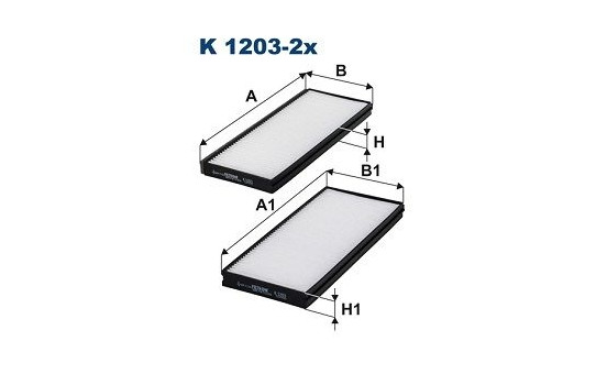 Interior filter K 1203-2x Filtron