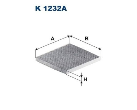 Interior filter K 1232A Filtron