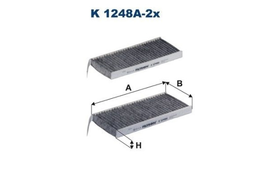 Interior filter K 1248A-2x Filtron