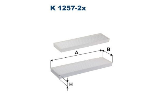 Interior filter K 1257-2x Filtron