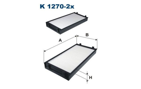 Interior filter K 1270-2x Filtron