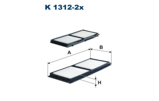 Interior filter K 1312-2x Filtron