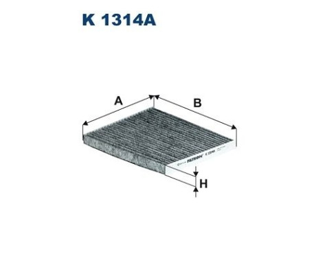 Interior filter K 1314A Filtron