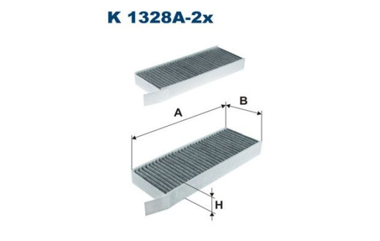 Interior filter K 1328A-2x Filtron