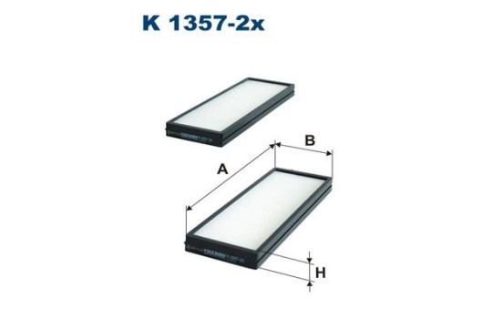 Interior filter K 1357-2x Filtron