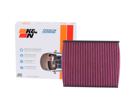 K&N Premium Single-Use Cabin Air Filter (2 pieces) for BMW various models (DVF5080) K&N, Image 3