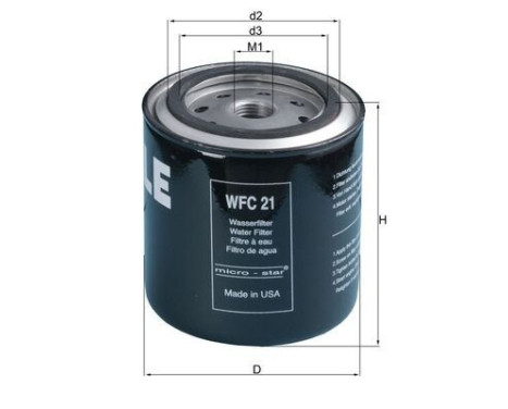 Coolant Filter WFC 21 Mahle