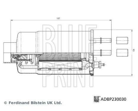 Fuel filter ADBP230030 Blue Print, Image 3