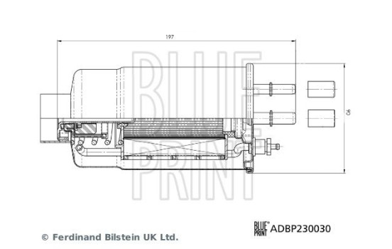 Fuel filter ADBP230030 Blue Print, Image 3