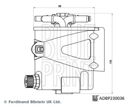 Fuel filter ADBP230036 Blue Print, Image 3