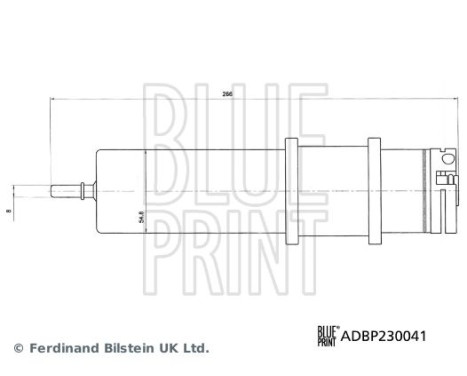 Fuel filter ADBP230041 Blue Print, Image 3
