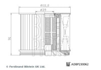 Fuel filter ADBP230062 Blue Print