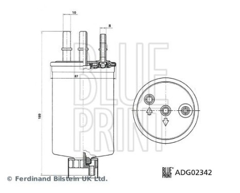 Fuel filter ADG02342 Blue Print, Image 5