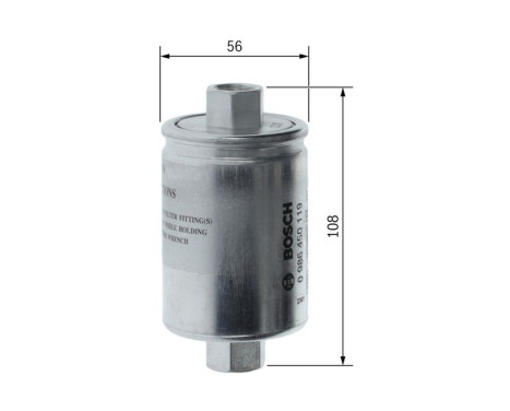 Fuel filter F0119 Bosch, Image 6