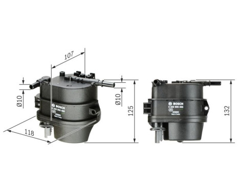 Fuel filter F026402887 Bosch, Image 2