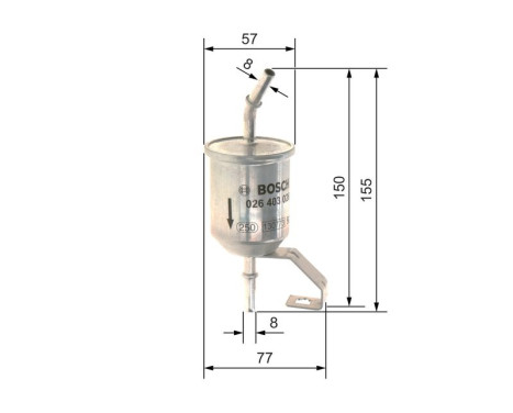 Fuel filter F3026 Bosch, Image 5