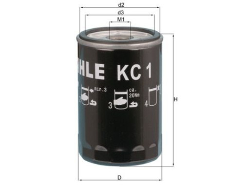 Fuel filter KC 1 Mahle