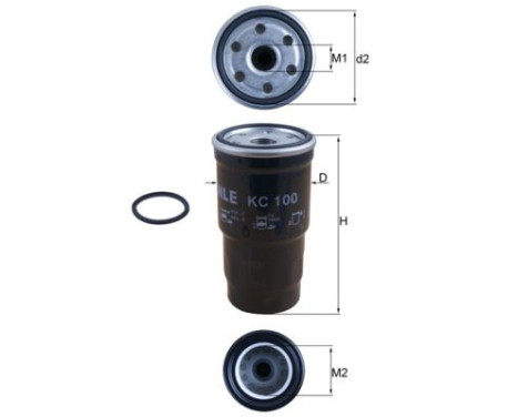 Fuel filter KC 100D Mahle