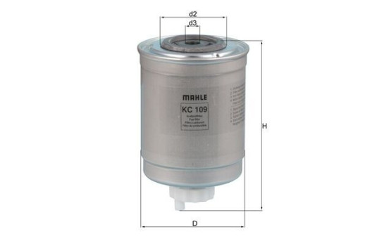 Fuel filter KC 109 Mahle, Image 2