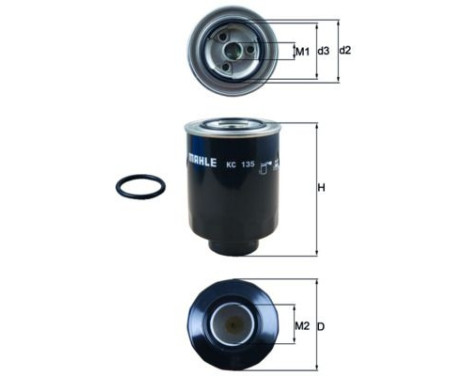 Fuel filter KC 135D Mahle