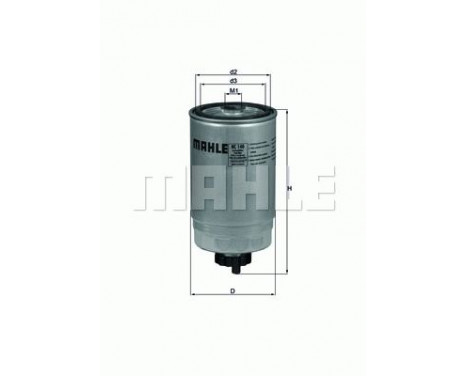 Fuel filter KC 140 Mahle, Image 2