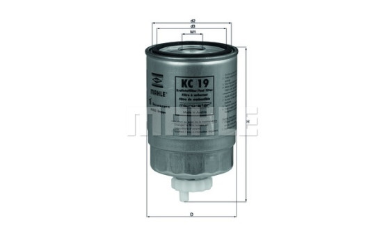 Fuel filter KC 19 Mahle