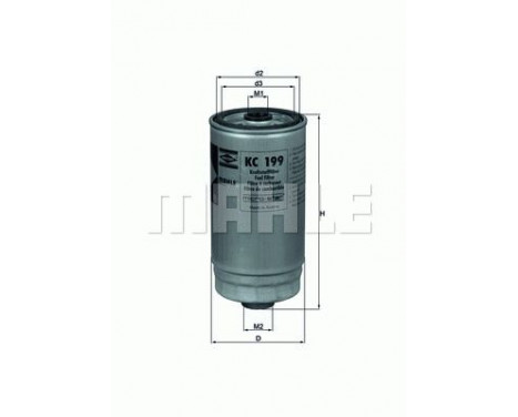 Fuel filter KC 199 Mahle