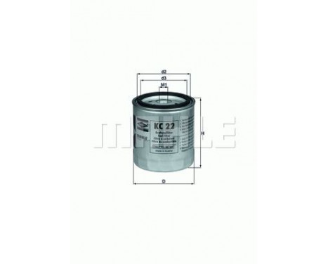 Fuel filter KC 22 Mahle, Image 4