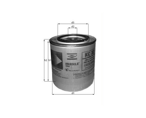 Fuel filter KC 226 Mahle, Image 2