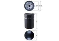 Fuel filter KC 24 Mahle