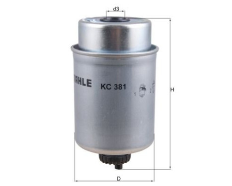 Fuel filter KC 381 Mahle