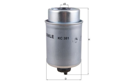 Fuel filter KC 381 Mahle
