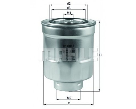 Fuel filter KC 389 Mahle, Image 4