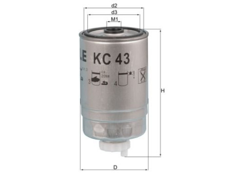 Fuel filter KC 43 Mahle