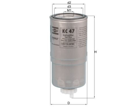 Fuel filter KC 47 Mahle, Image 2