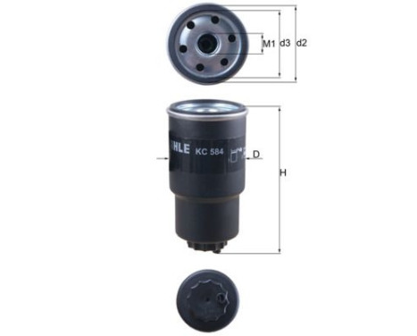 Fuel filter KC 584 Mahle