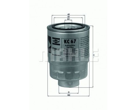 Fuel filter KC 67 Mahle