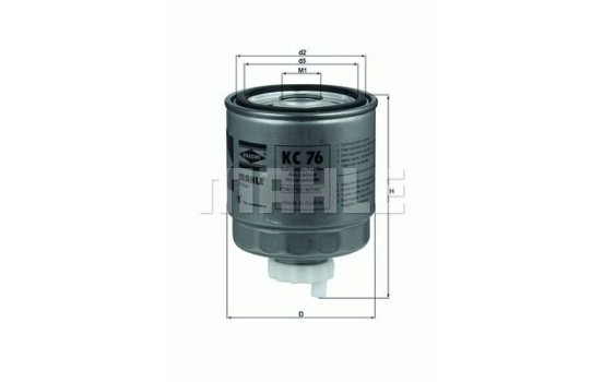 Fuel filter KC 76 Mahle, Image 2