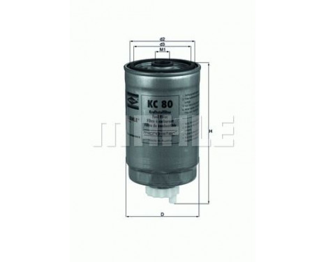 Fuel filter KC 80 Mahle