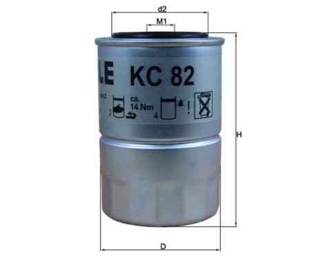 Fuel filter KC 82D Mahle