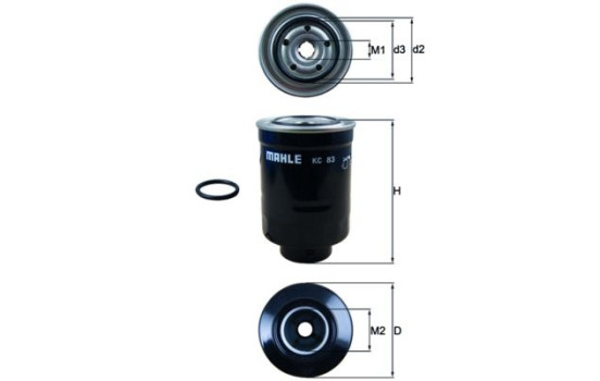 Fuel filter KC 83D Mahle