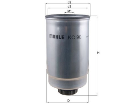 Fuel filter KC 90 Mahle, Image 2