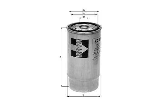 Fuel filter KC 98 Mahle, Image 2