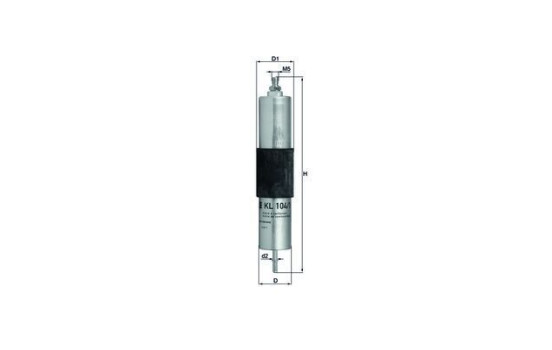 Fuel filter KL 104/1 Mahle, Image 2