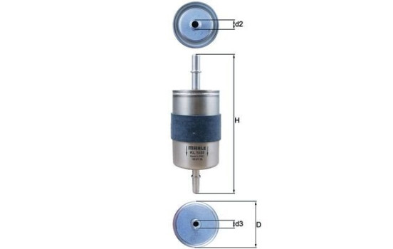 Fuel filter KL 1055 Mahle, Image 2