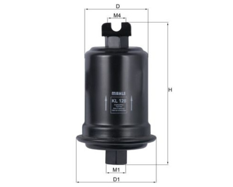Fuel filter KL 128 Mahle, Image 2