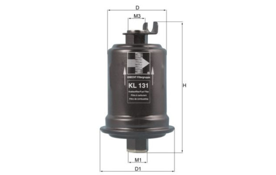 Fuel filter KL 131 Mahle, Image 3