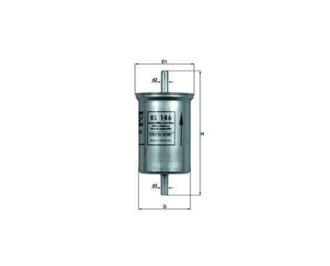 Fuel filter KL 146 Mahle, Image 2